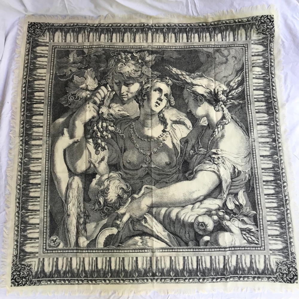 Timney Fowler London shawl with Neoclassic design